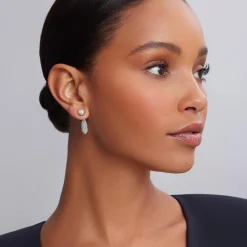 Two-Tone<LAGOS Two-Tone Caviar Diamond Stud Earrings