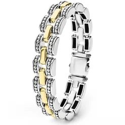 Link Bracelets<LAGOS Two-Tone Caviar Link Bracelet