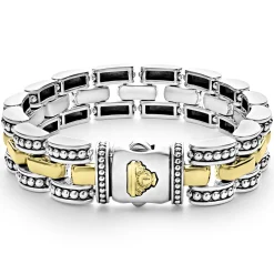 Two-Tone<LAGOS Two-Tone Caviar Link Bracelet