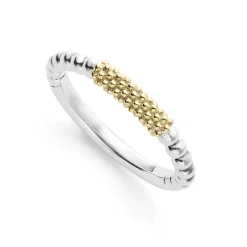 Two-Tone<LAGOS Two-Tone Caviar Stacking Ring