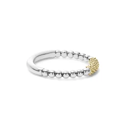 Two-Tone<LAGOS Two-Tone Caviar Stacking Ring