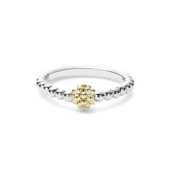 Stacking Rings<LAGOS Two-Tone Caviar Stacking Ring