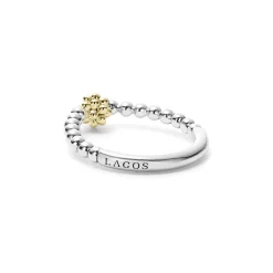 Stacking Rings<LAGOS Two-Tone Caviar Stacking Ring