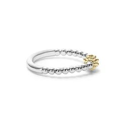 Stacking Rings<LAGOS Two-Tone Caviar Stacking Ring
