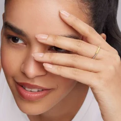 Caviar Rings<LAGOS Two-Tone Caviar Stacking Ring