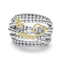 Statement Rings<LAGOS Two-Tone Caviar Statement Ring