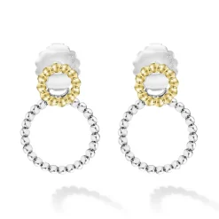 Stud Earrings<LAGOS Two-Tone Circle Drop Earrings