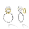 Two-Tone<LAGOS Two-Tone Circle Drop Earrings