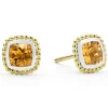 Two-Tone<LAGOS Two-Tone Citrine Stud Earrings