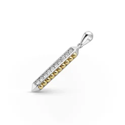 Amulets<LAGOS Two-Tone Diamond Bar Amulet