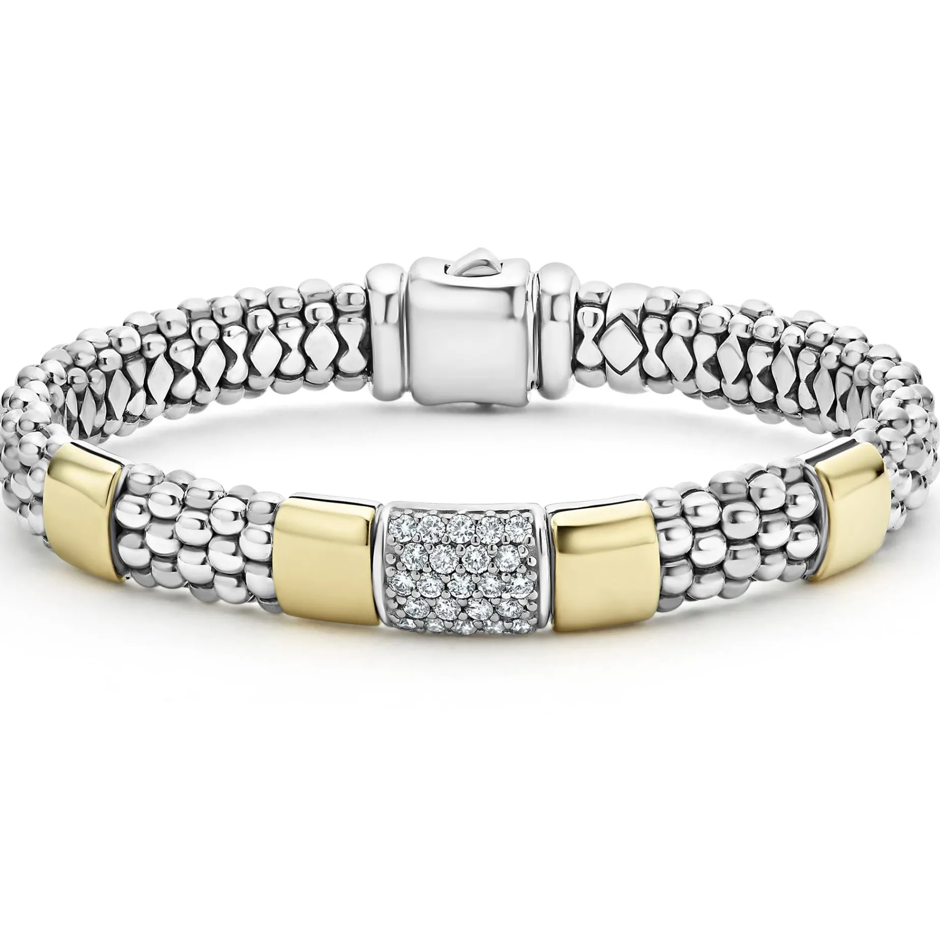 Two-Tone<LAGOS Two-Tone Diamond Bracelet | 9Mm