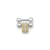 Two-Tone<LAGOS Two-Tone Diamond Caviar Beaded Link