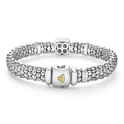 Two-Tone<LAGOS Two-Tone Diamond Caviar Bracelet | 9Mm