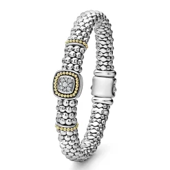 Diamonds<LAGOS Two-Tone Diamond Caviar Bracelet | 9Mm