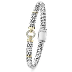 Two-Tone<LAGOS Two-Tone Diamond Circle Caviar Bracelet | 6Mm