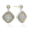 Diamonds<LAGOS Two-Tone Diamond Drop Earrings