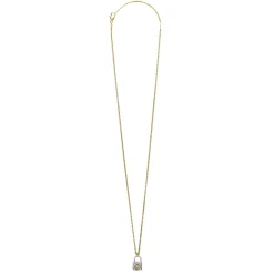 Two-Tone<LAGOS Two-Tone Diamond Lock Necklace