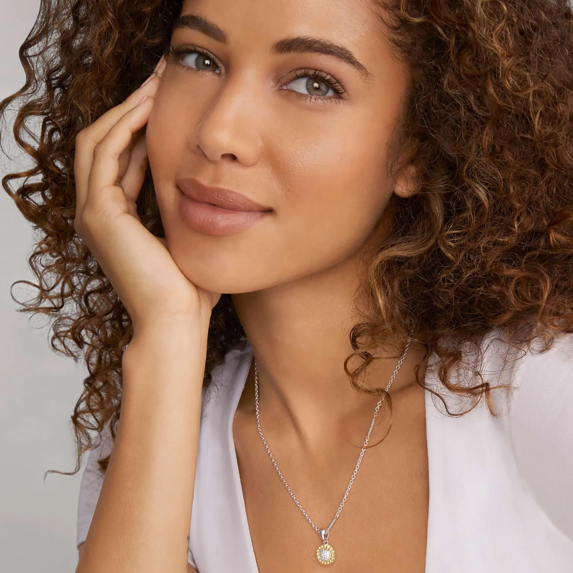 Pendant Necklaces<LAGOS Two-Tone Diamond Pendant Necklace