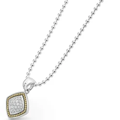 Two-Tone<LAGOS Two-Tone Diamond Pendant Necklace