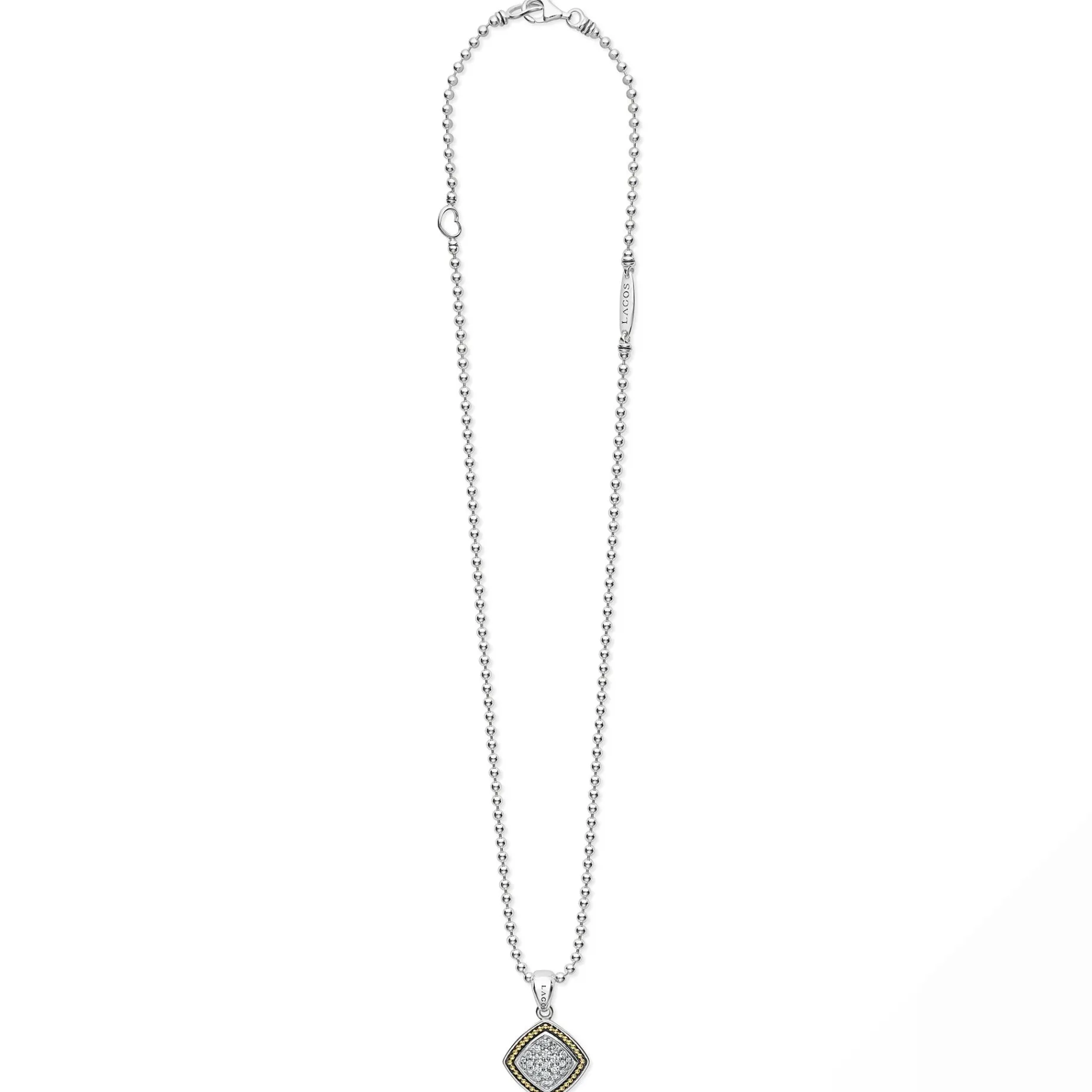 Two-Tone<LAGOS Two-Tone Diamond Pendant Necklace