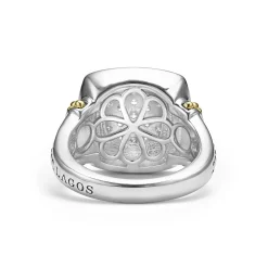 Diamonds<LAGOS Two-Tone Diamond Square Ring