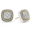 Two-Tone<LAGOS Two-Tone Diamond Stud Earrings