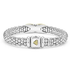 Diamonds<LAGOS Two-Tone Diamond X Caviar Bracelet | 9Mm