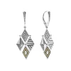 Silver<LAGOS Two-Tone Drop Earrings