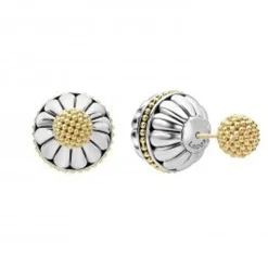 Two-Tone<LAGOS Two-Tone Fluted Earring Backs