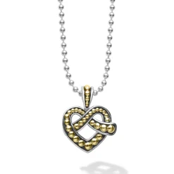 Two-Tone<LAGOS Two-Tone Heart Pendant Necklace