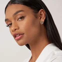 Two-Tone<LAGOS Two-Tone Heart Stud Earrings