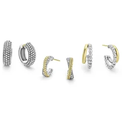 Stacking Rings<LAGOS Two-Tone Huggie Earring Gift Set