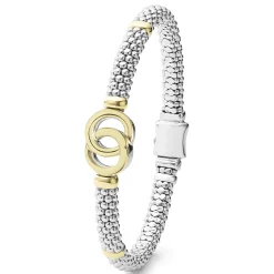 Two-Tone<LAGOS Two-Tone Interlocking Caviar Bracelet | 6Mm
