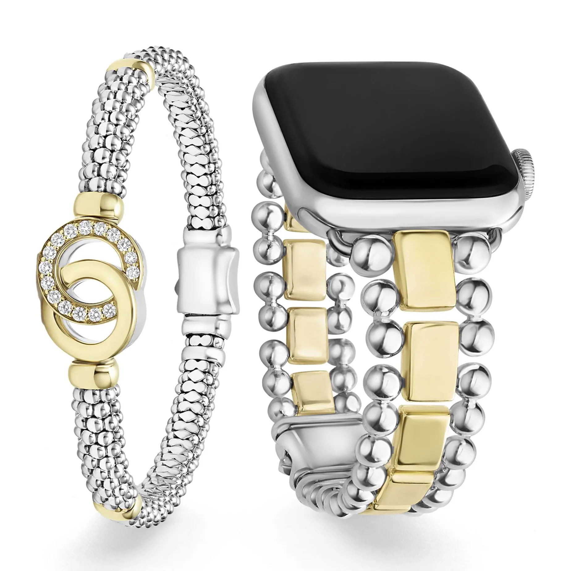 Diamonds<LAGOS Two-Tone Interlocking Diamond Smart Caviar Gift Set