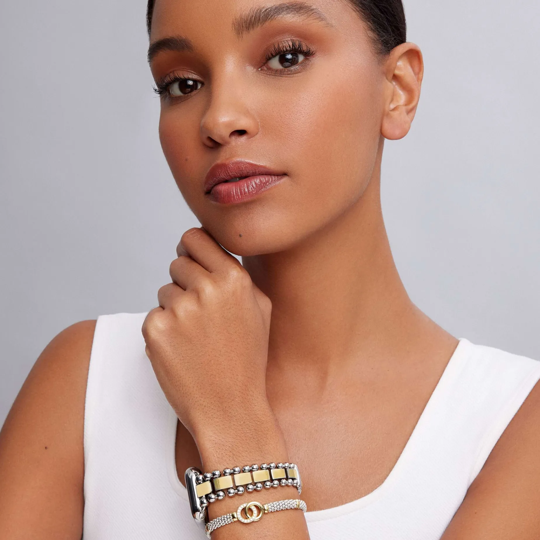 Diamonds<LAGOS Two-Tone Interlocking Diamond Smart Caviar Gift Set