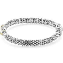 Two-Tone<LAGOS Two-Tone Knot Caviar Diamond Bracelet | 6Mm