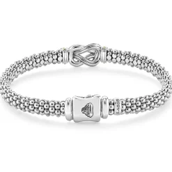 Two-Tone<LAGOS Two-Tone Knot Caviar Diamond Bracelet | 6Mm