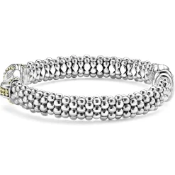 Two-Tone<LAGOS Two-Tone Knot Caviar Diamond Bracelet | 9Mm
