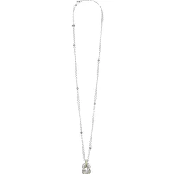 Caviar Necklaces<LAGOS Two-Tone Knot Diamond Pendant Necklace
