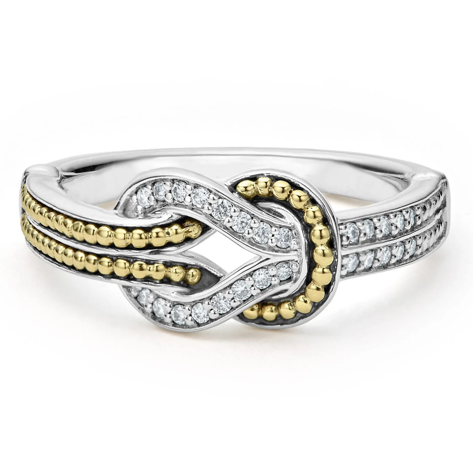 Diamonds<LAGOS Two-Tone Knot Diamond Ring