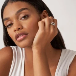 Caviar Rings<LAGOS Two-Tone Knot Diamond Ring