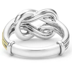 Two-Tone<LAGOS Two-Tone Knot Diamond Ring