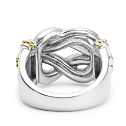 Diamonds<LAGOS Two-Tone Knot Diamond Statement Ring