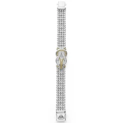 Two-Tone<LAGOS Two-Tone Knot Diamond Statement Bracelet