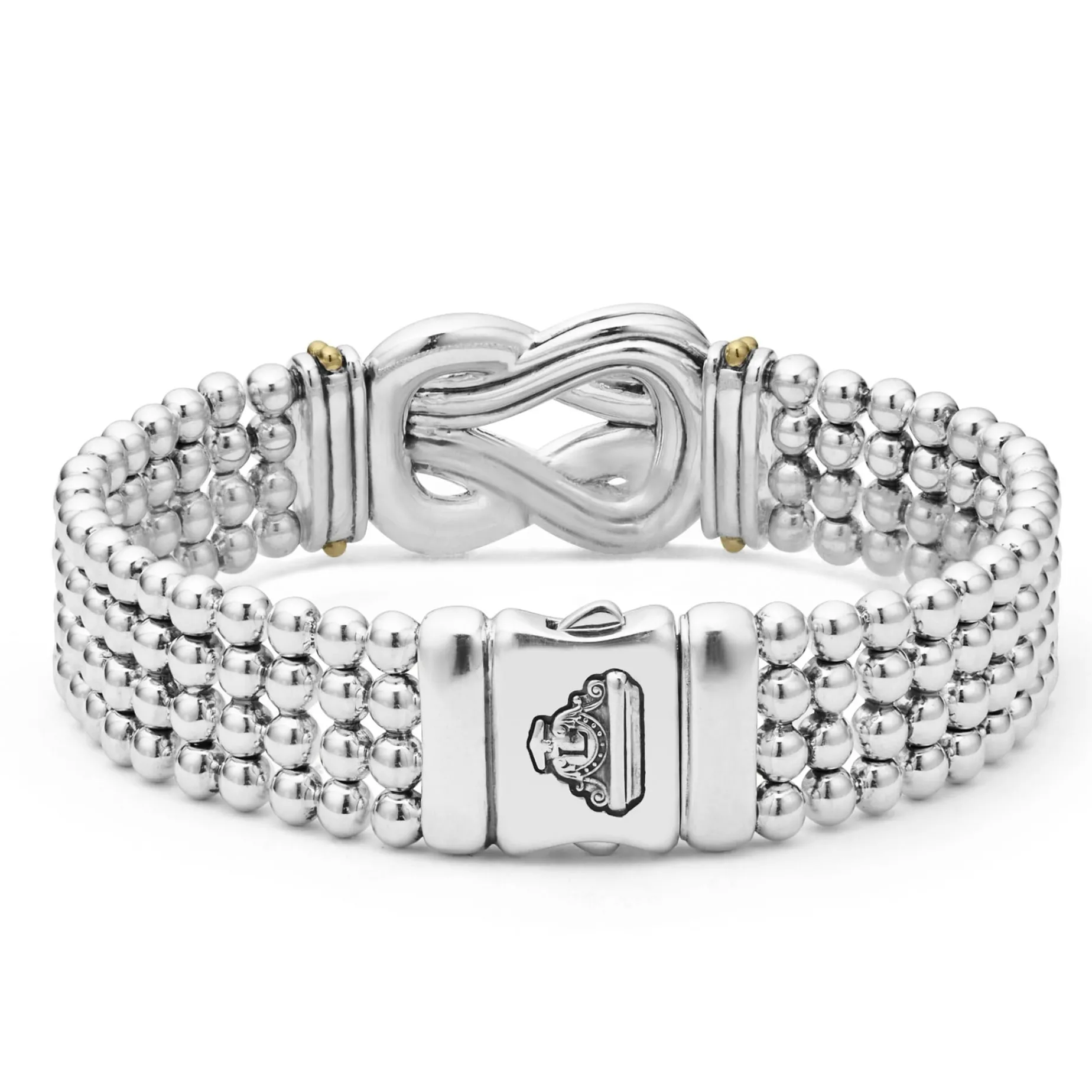 Diamonds<LAGOS Two-Tone Knot Diamond Statement Bracelet