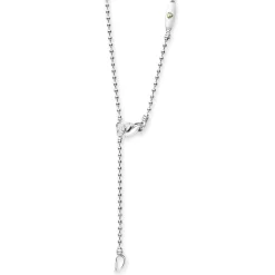 Two-Tone<LAGOS Two-Tone Knot Diamond Tassel Pendant Necklace