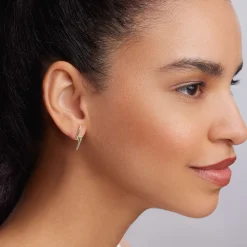 Two-Tone<LAGOS Two-Tone Lightning Bolt Stud Earrings