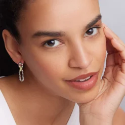 Two-Tone<LAGOS Two-Tone Link Drop Earrings