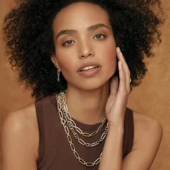 Chains<LAGOS Two-Tone Link Necklace