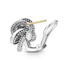 Two-Tone<LAGOS Two-Tone Love Knot Earrings